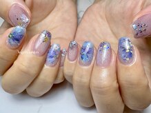 エンジェルガーデンネイル 池袋店(Angelgarden nail)/オーロラマグネットxアジサイ