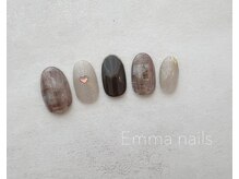 エマ ネイルズ(Emma Nails)/ブラウン☆チェック