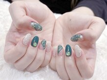 ラルネイル 大宮(Lull. nail)/#2月＃冬ネイル＃ツイード