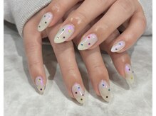 ミヤビネイル(miyabi nail)/ミラーストーンネイル　平間担当