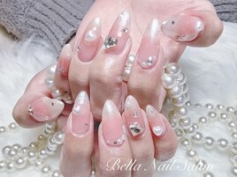 持ち込みデザイン　ハートネイル