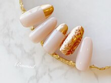 ボネール(nail ＆ eyelash Bounail)/メタリック 3Dフラワー ミラー