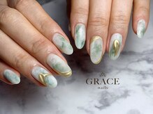 グレース ネイルズ(GRACE nails)/大理石ネイル