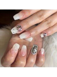 スカルプグラデ持ち込みネイル