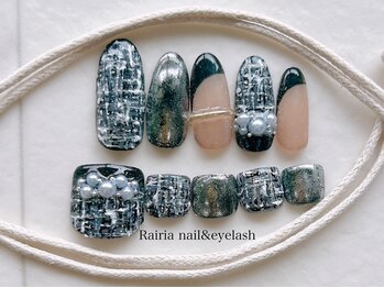 ツイード×ブラック