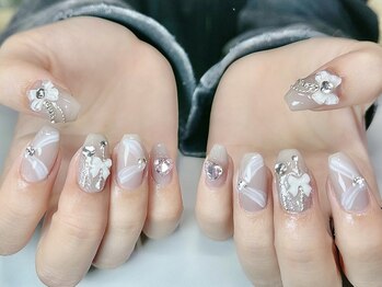 グランスネイル(glance nail)の写真/【持ち込みデザインOK】NEWパーツも続々入荷中★あなたの可愛いを沢山詰め込んで満足度◎モチの良さも◎