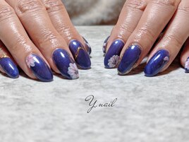 夜桜パープルネイル