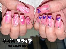 ネイルマフィア 原宿(NAIL MAFIA)/ピンクアシメネイル♪