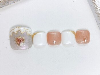 ネイル アンド アイラッシュ虹/フットネイル