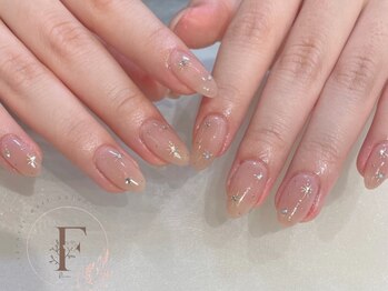 シンプル/手書きワンホンネイル