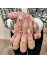 トータルサロン 白べぇーっ プラス/押し花ネイル＊