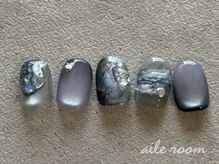 エールルーム 中目黒(aileroom)/くすみグレーblue微細マグ