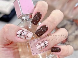 チョコxチェックxリボン