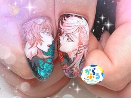 お客様オーダー推し活痛ネイル