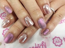 ネイルサロン 爪吉/PINK☆ミラーネイル☆