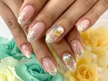 ディーネイル 天王寺(D-nail)/(松崎) 夏 ラメグラデーション