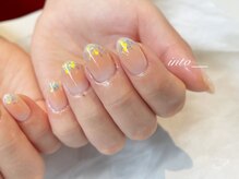 ネイルサロン イントゥ(into_)/チーク　ホログラム　オーロラ