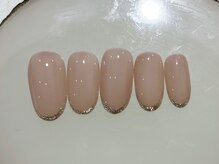 サバビューティースペース 岡崎市(SABA beauty space)/スキニーラメフレンチ