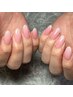 hand 》ベイビーブーマー/バイカラーグラデ[オフ/甘皮ケア込]¥6500