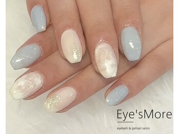 アイズモア 京王八王子店(Eye's More～eyelash＆nail～)/ニュアンス×パステルカラー