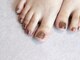 ディー ネイル アイラッシュ ヒサヤ(DEE nail×eyelash hisaya)の写真/いつだって足元も抜かりなく。【パラジェル◆フット ワンカラーorラメグラ¥5480/親指アートフリー¥7480】