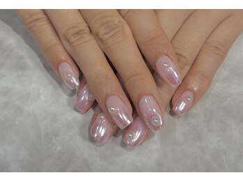 ミヤビネイル(miyabi nail)/ミラーグラデ　平間担当