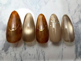 秋色ブラウンマグネット