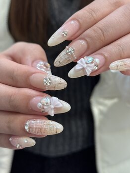 エーナイン イオンモール盛岡南店/フレンチツイードネイル♪