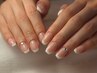 【新規ハンド】オフ代無料　フレンチネイル（ベースカラー）　￥9000