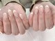 ペルルネイル(perle nail)の写真/華やかブライダルネイルにも！オフィスOKの上品デザインも◎特別な日も普段も輝く指先へ★