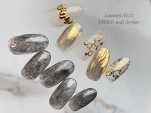 スリー(THREE)/Jan.2022/nail design
