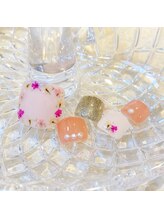 ケージュール(Kjour)/フットデザインネイル　押し花