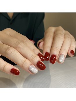 ミントリーフ バイ リート(Mint leaf by Reat)/ボルドーネイル