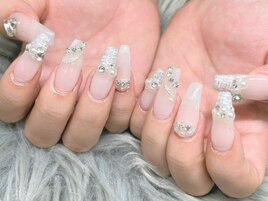 キラキラ☆ツイードネイル