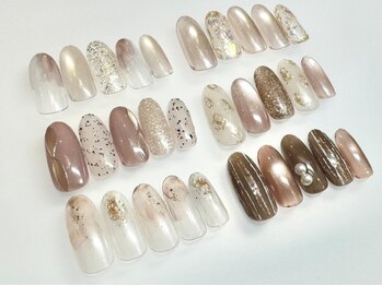 ネイルサロン シュシュ(Chou Chou)の写真/美しいフォルムのシンプルネイルから、マグネットやニュアンスまで。豊富な定額デザイン♪パラジェル使用☆