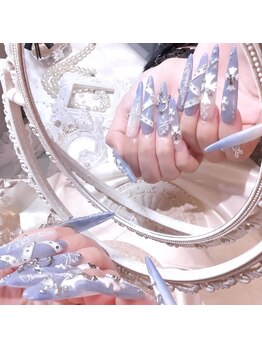 プティネイル 池袋(Puty Nail)/クロム×リボンネイル