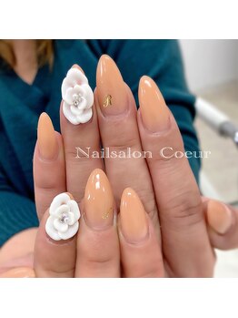 ネイルサロン クール(Nailsalon Coeur)/上品スカルプ フラワーネイル