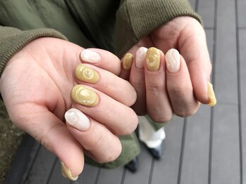 リッチ トゥ 蒲郡店(Rich to)/ぷっくりピスタチオカラーネイル
