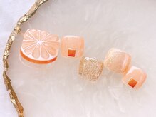 ネイルサロンフォーユー(for u)/オレンジネイル￥7500