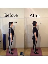 おこしんちゅ 渋谷 代々木公園/顎が引けて正しい重心に