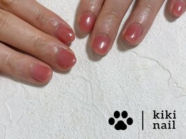 艶うるワンカラー/梅雨ネイル