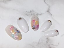 ミーレン ネイルサロン(Miren)/カラフル花ネイル
