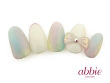 ネイルサロンアビー 北千住店(abbie)/パステルリボン　￥12386