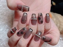 レアネイル 新宿(le'a nail)/細フレンチ