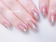 アリサネイル(ALISA NAIL)/ピンクフラッシュネイル