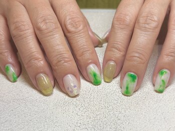 パープルの爪屋/もやもや◎大人のニュアンス