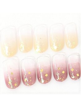 ネイルサロン クイール 小山店(NAIL SALON QUILL)/グラデーション＋ホログラム
