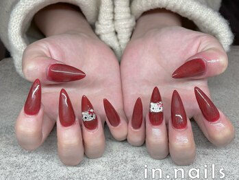 インネイルズ(in.nails)/ボルドーネイル　スカルプ