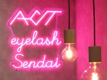 アクト アイラッシュ 仙台店(ACT eyelash)/可愛いネオンライトがお出迎え♪