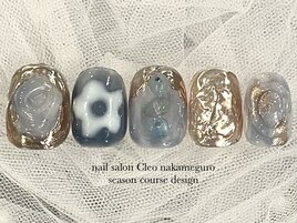 【4月】ミラー×天然石フラワー